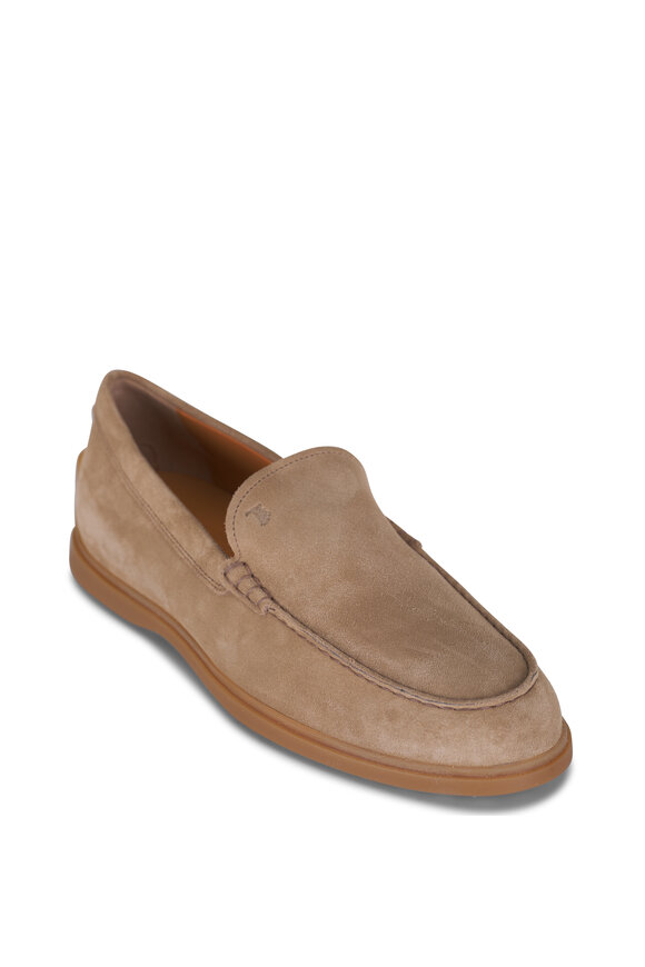 Tod's Gomma Sand Suede Loafer