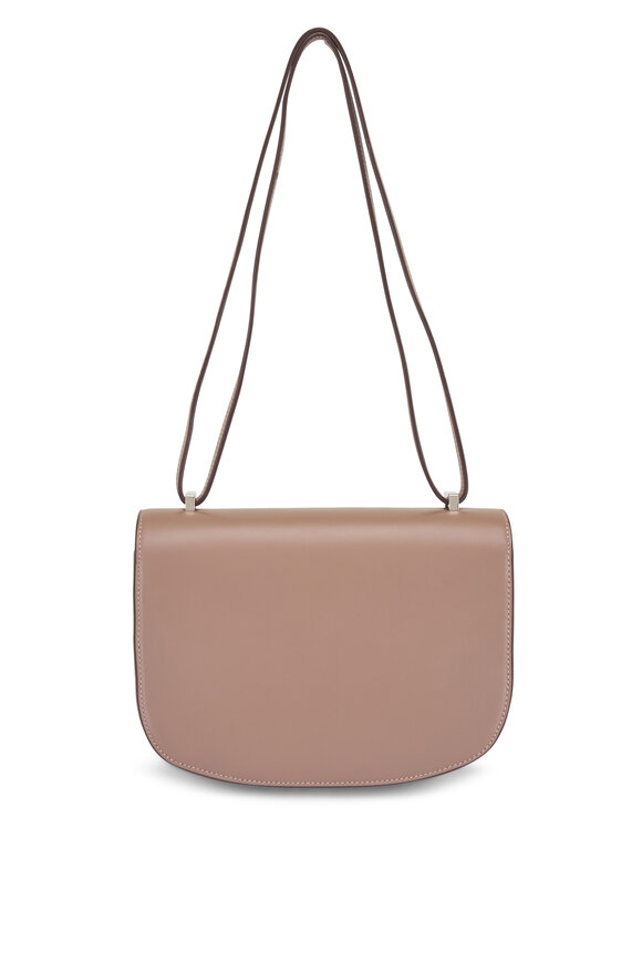 Savette Tondo 22 Taupe Leather Saddle Bag - view 2