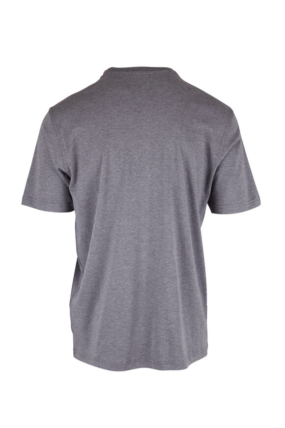 Raffi - Charcoal Cotton Crewneck T-Shirt