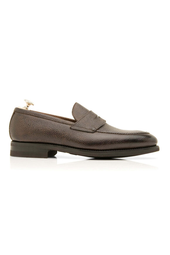 Bontoni Principe Leather Loafer in Dark Brown - view 2