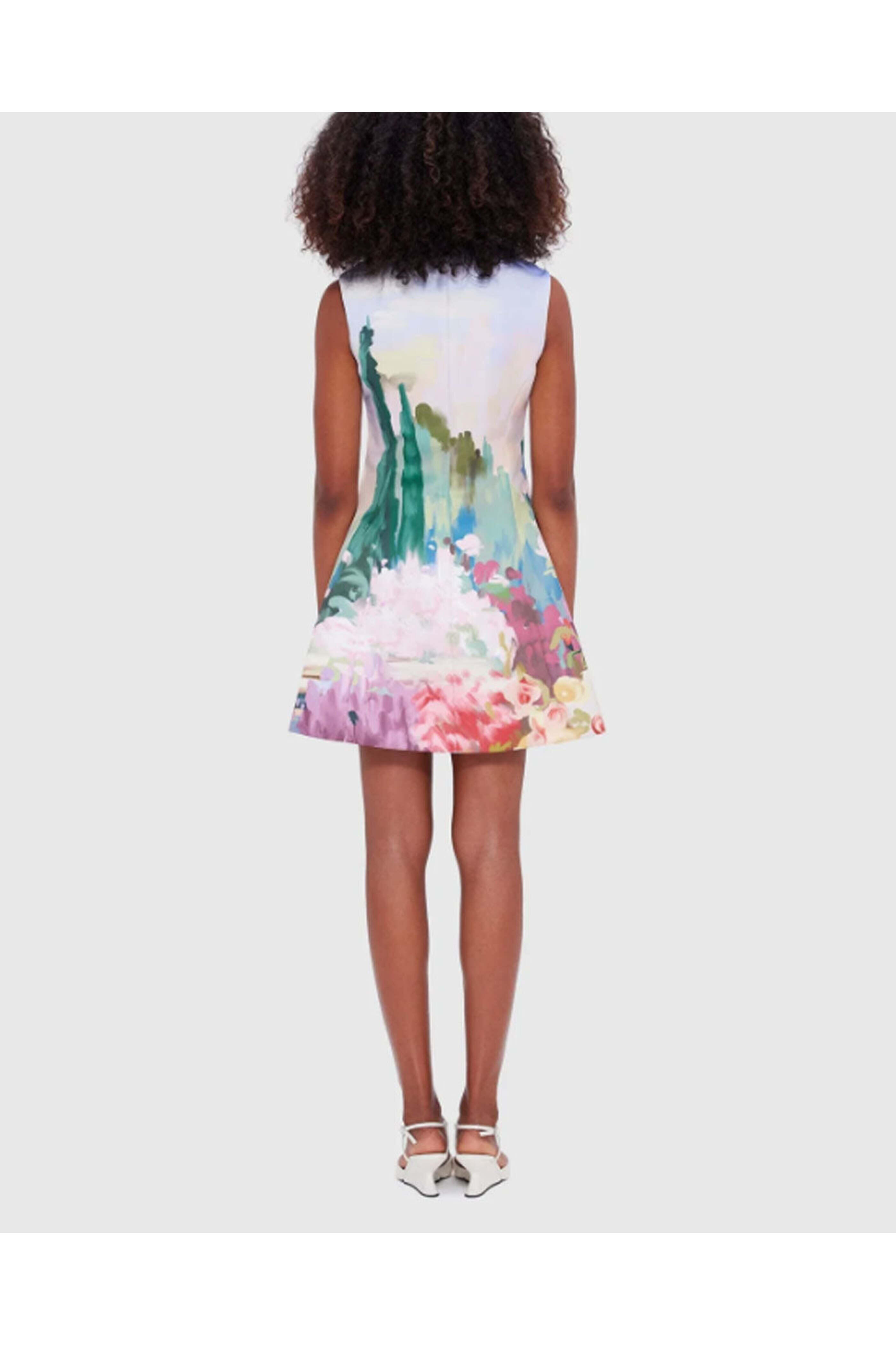 Leo Lin - Jardin Briana V Neck Mini Dress