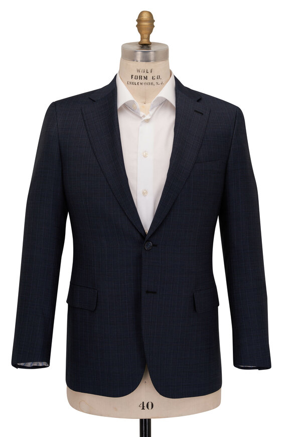 Brioni - Navy Blue Soft Striped Wool Suit 