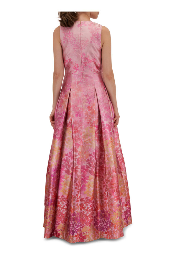 Sachin + Babi - Brooke Light Sunset Hydrangea Satin Gown 