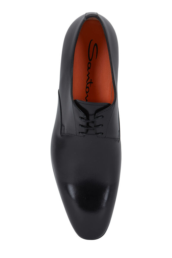 Santoni - Induct Simon Black Leather Oxford 