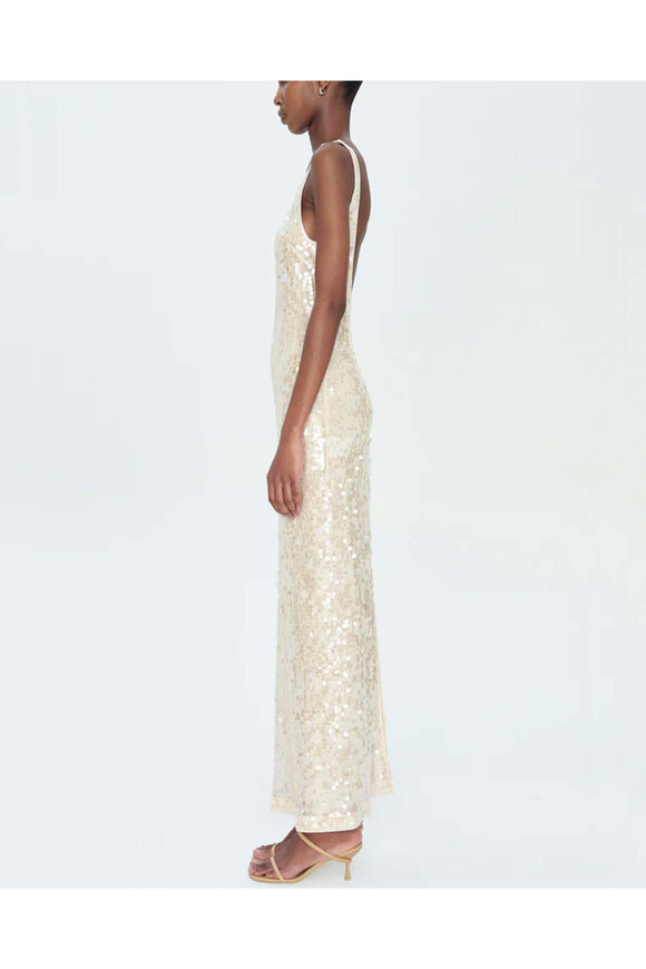 simkhai bex tank maxi dress SIMKHAI Women's Bex Embellished Maxi Dress in Silver, Sequin, Size 4
