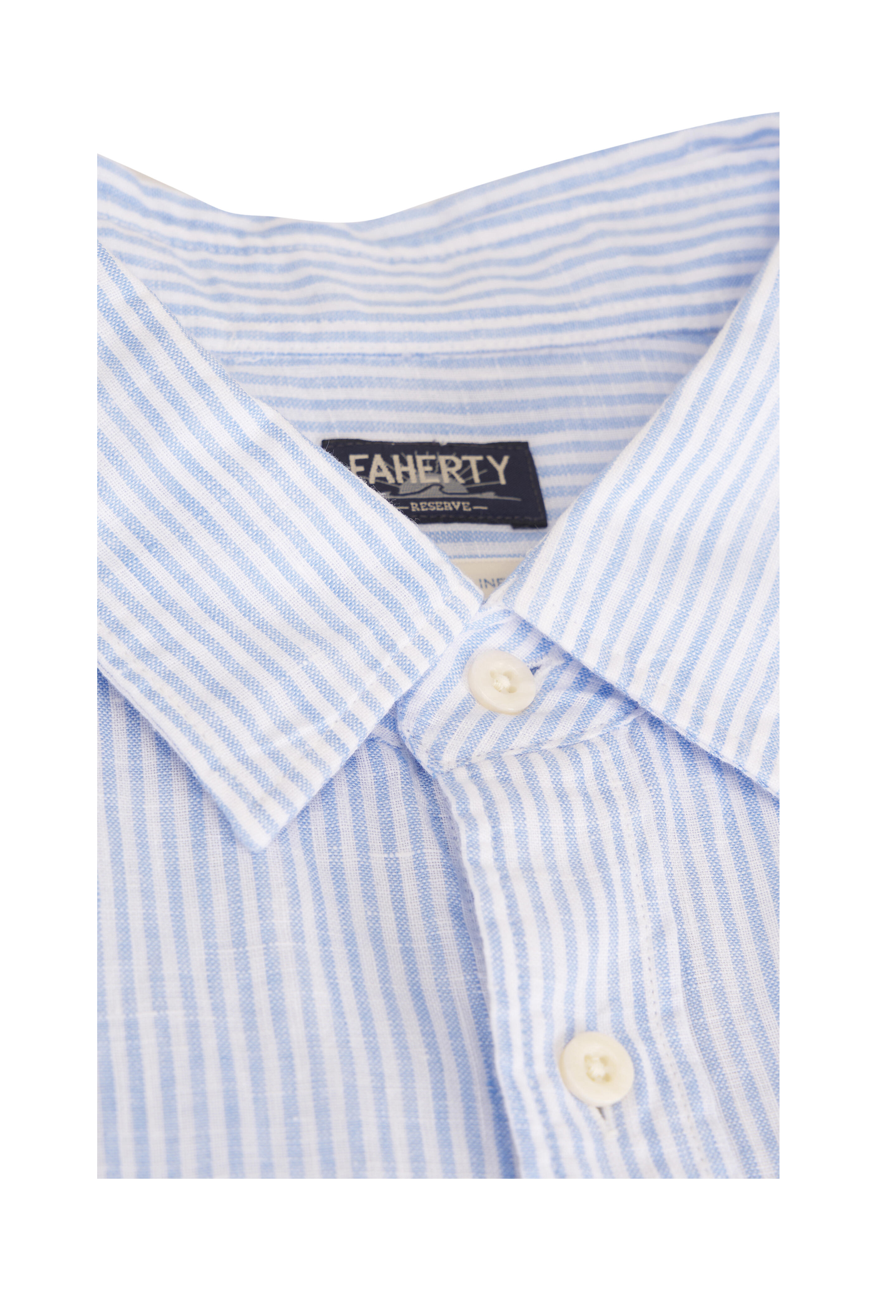 Faherty Brand - Laguna Summer Classic Stripe Linen Sport Shirt - view 3