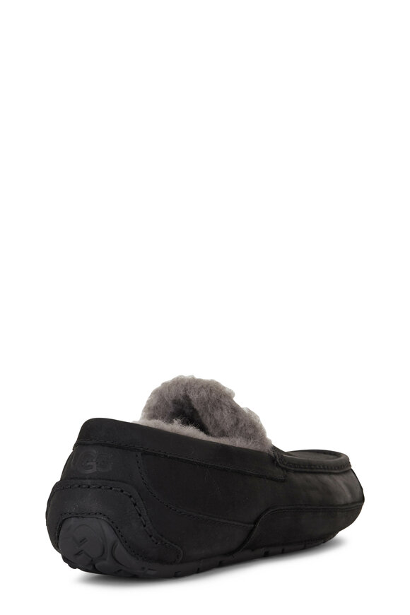 Ugg - Ascot Black Leather Slipper