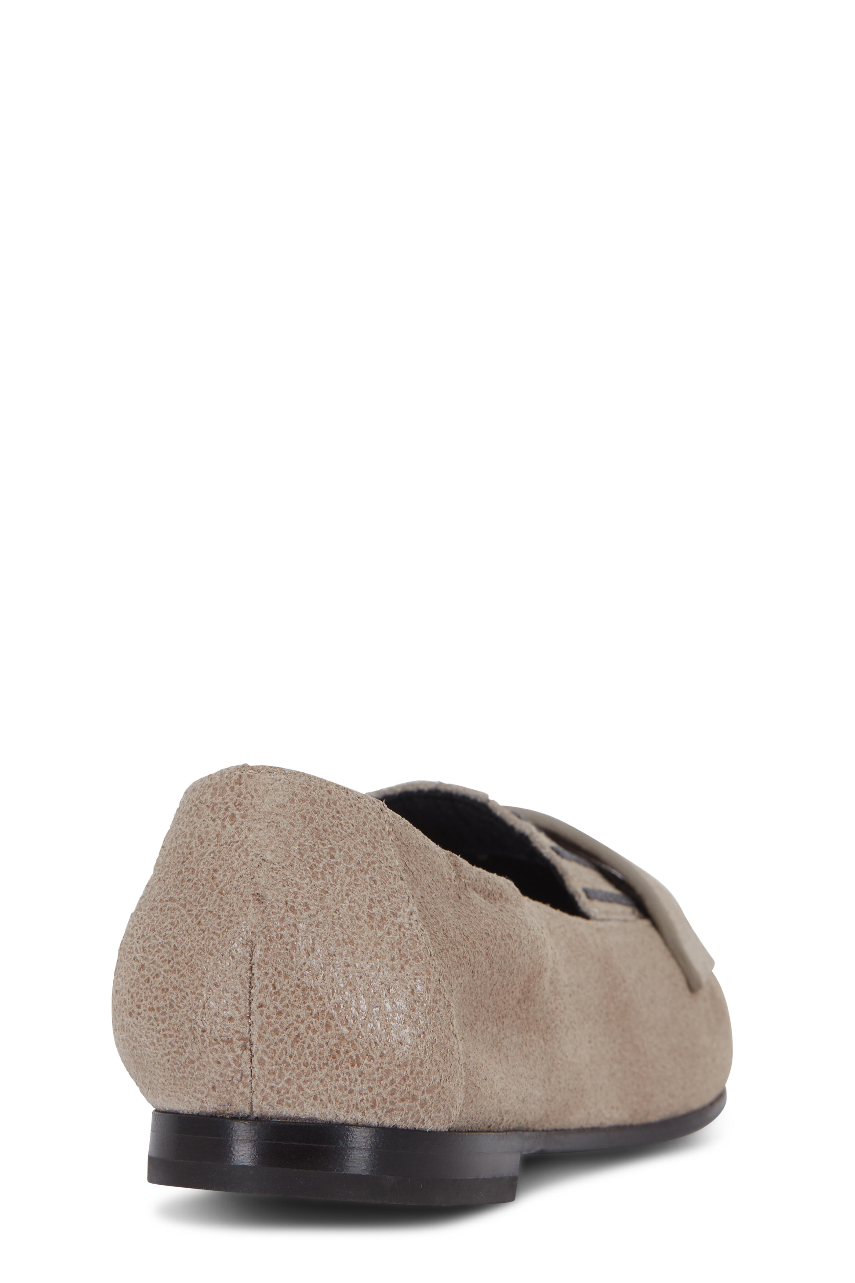 Brunello Cucinelli - Sand Suede Monili Fringe Flat