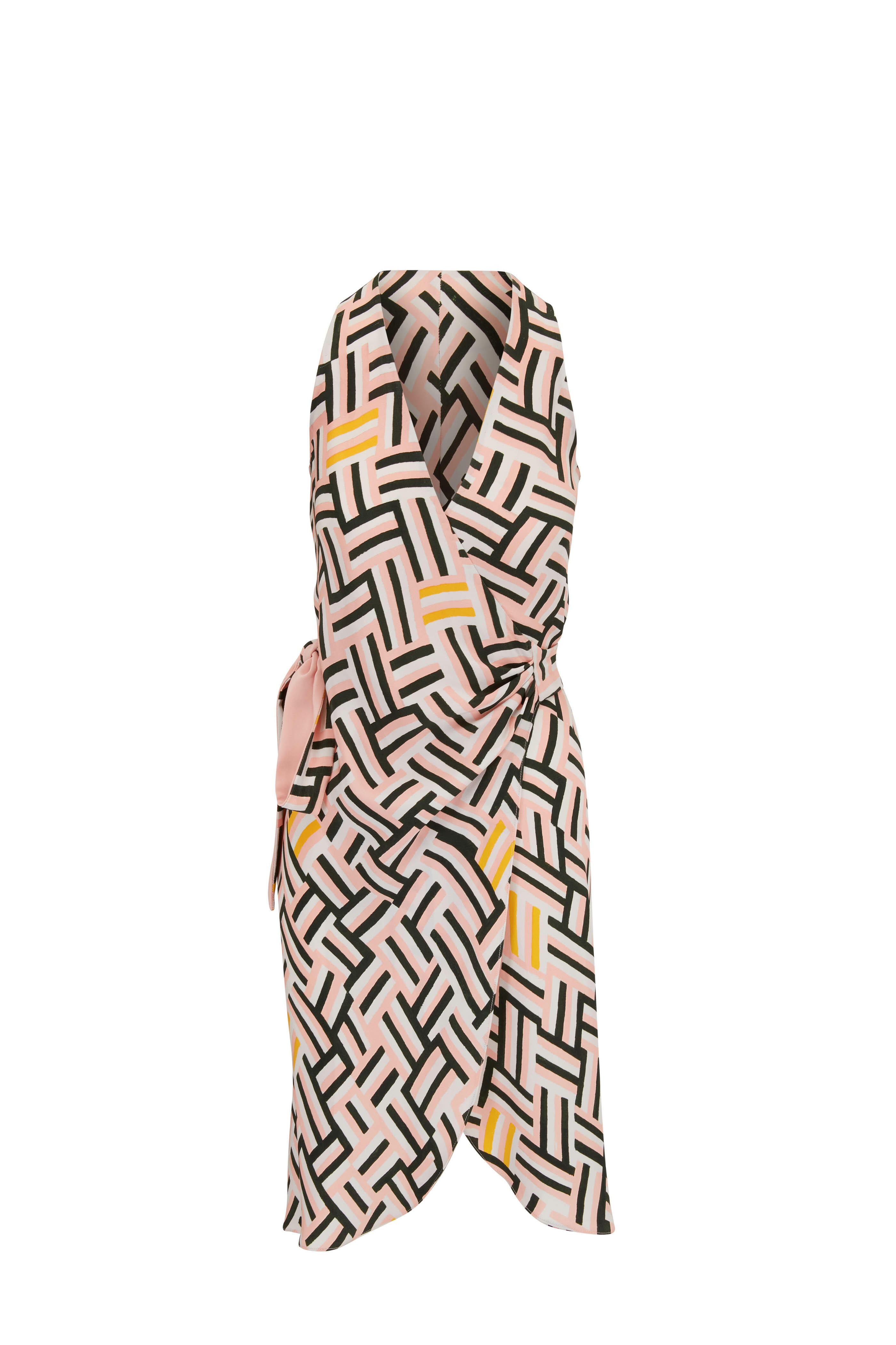 Peter Cohen - Ricki Printed Edge 4-Ply Silk Dress