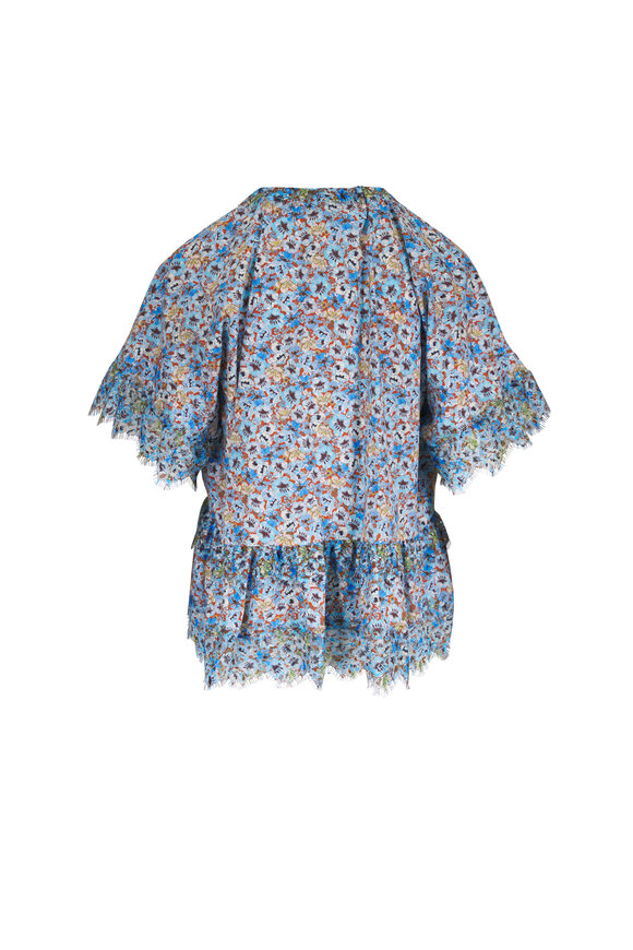 Dorothee Schumacher Floral Volumes Flower Blue Blouse - view 2