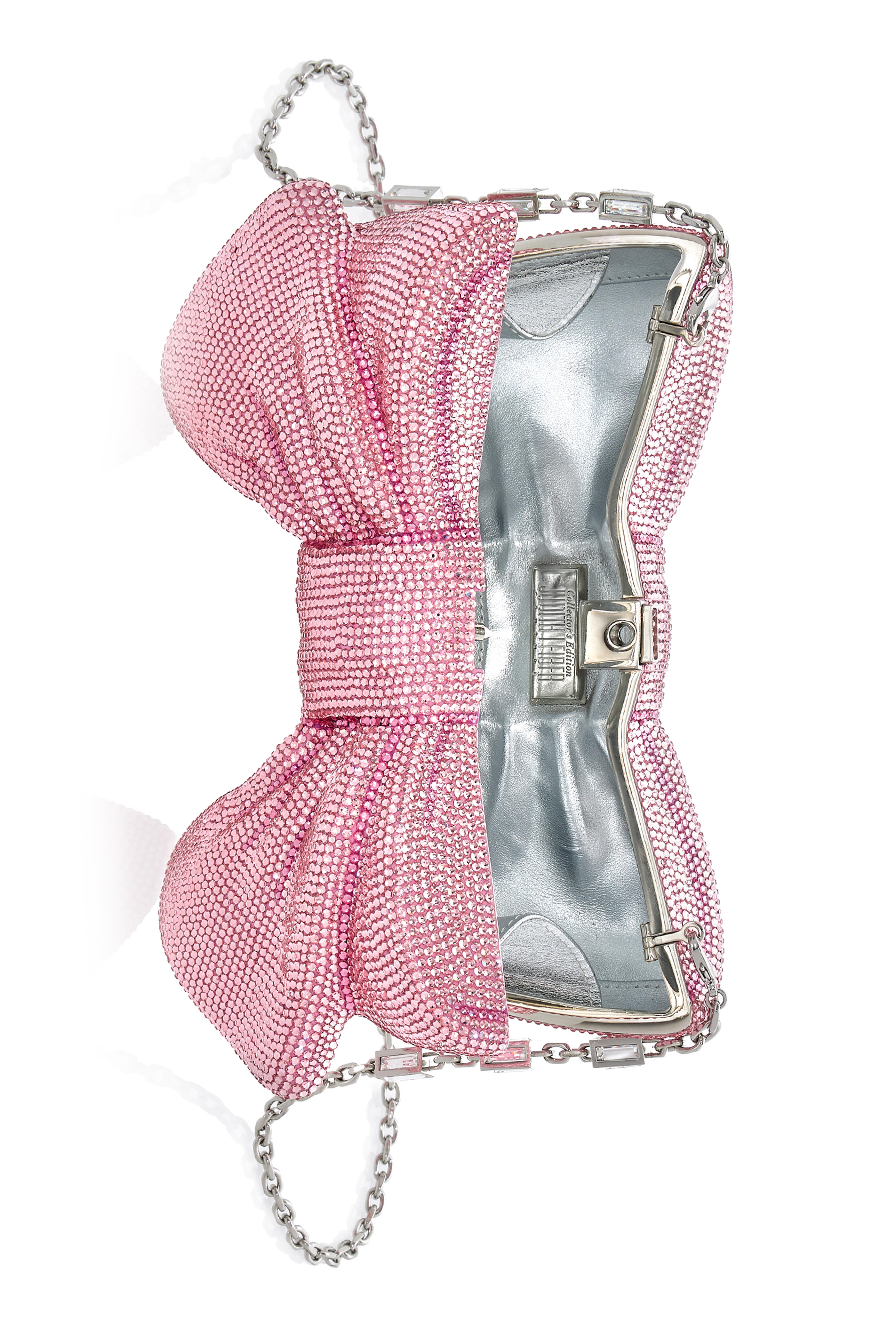 JUDITH LEIBER COUTURE - Rose metal clutch bag