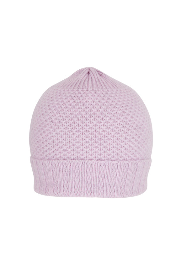 Kinross - Orchid Textured Cashmere Hat