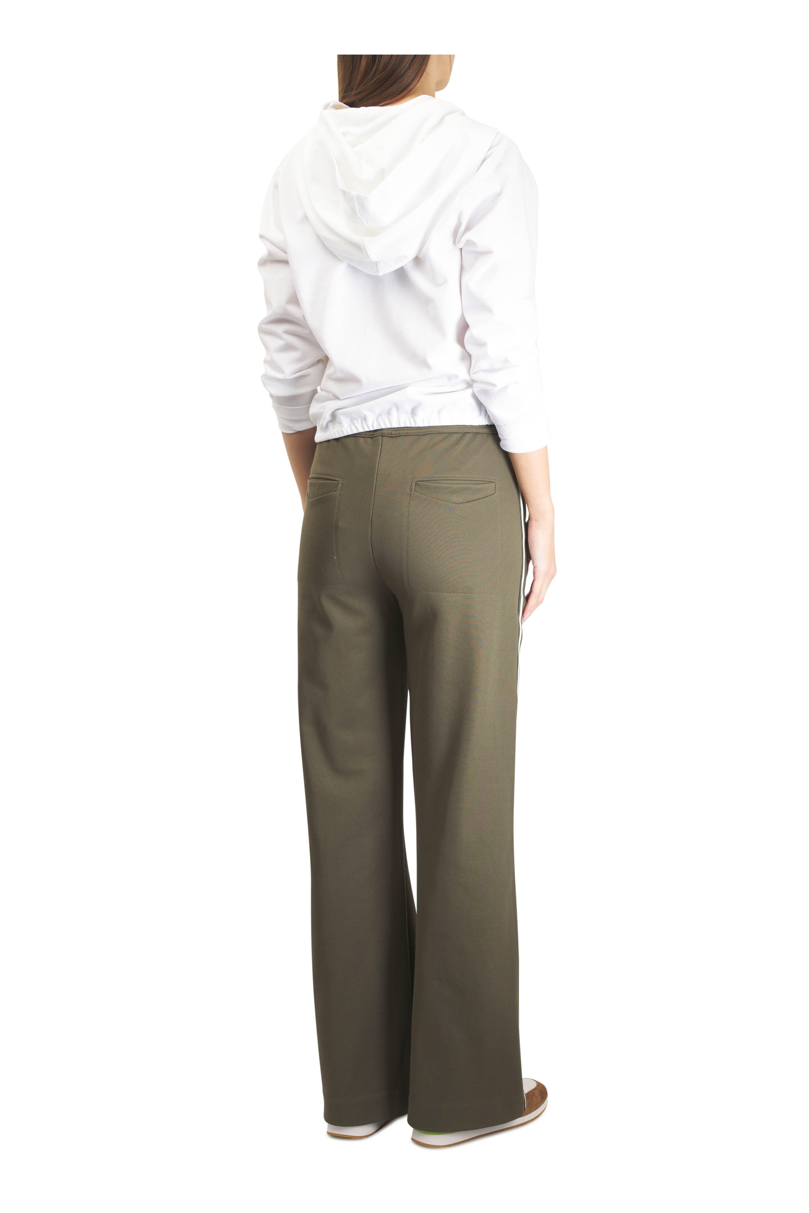 Veronica Beard - Penrose Quilted Hazelwood & White Sneaker