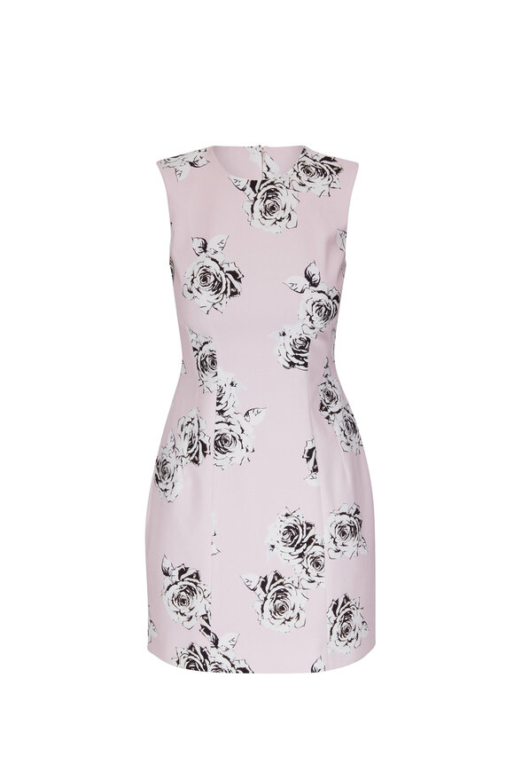 Adam Lippes - Light Pink Rose Twill Flared Sheath Dress