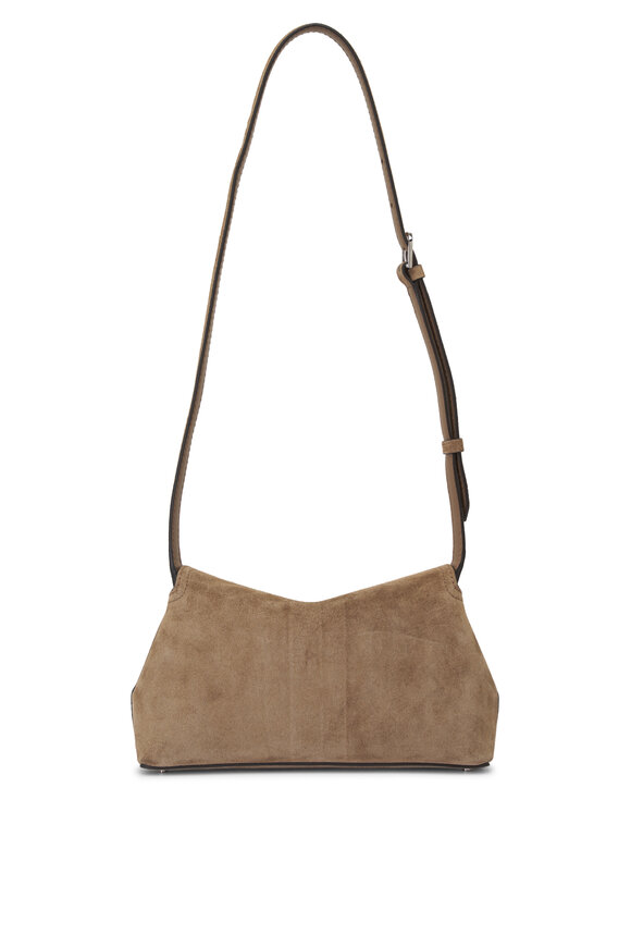Totême T-Lock Suede Clutch - view 3