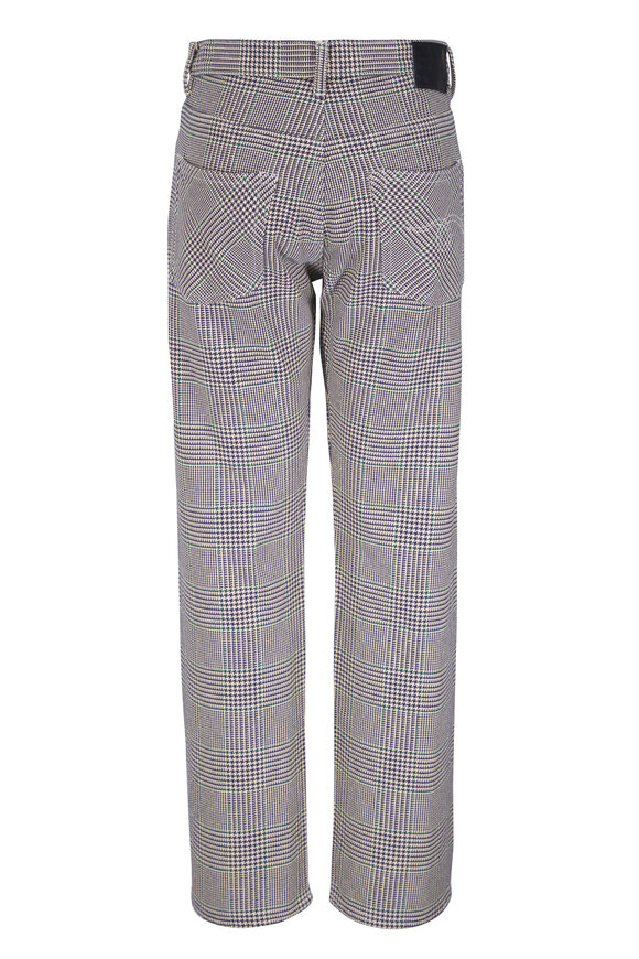 R13 Prince Of Wales Black & White Cotton Pant - view 3