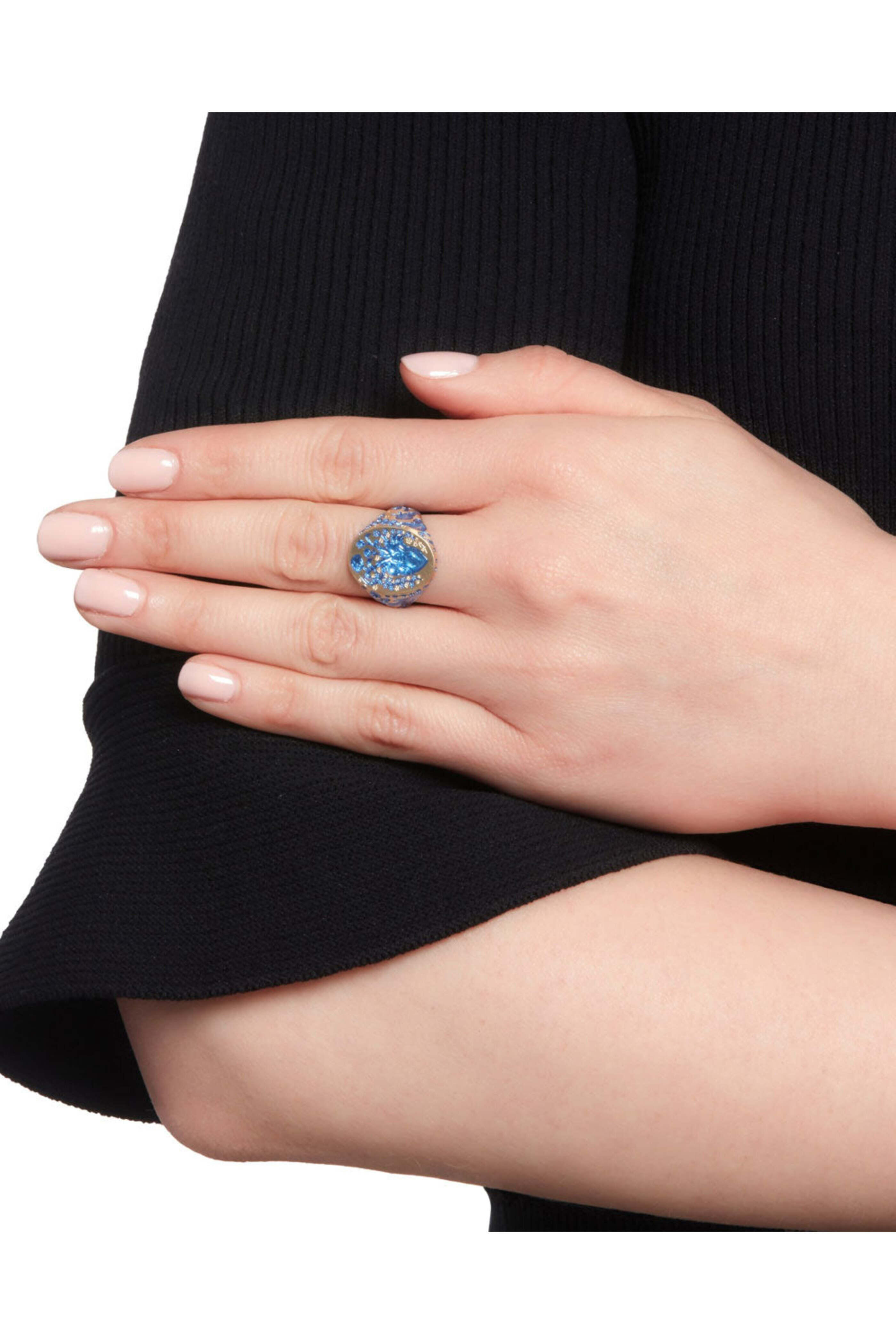 Castro Smith - Heavyweight Blue Ceramic Heart Ring