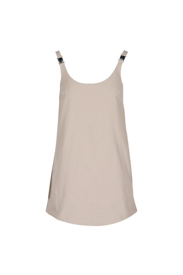 staud amelie midi dress ivory STAUD, Amelie Linen Dress in Natural, Size Small