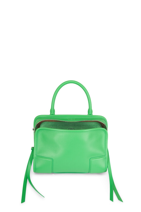 Loewe Small Amazona 180 Clover Green Top Handle Bag - view 6