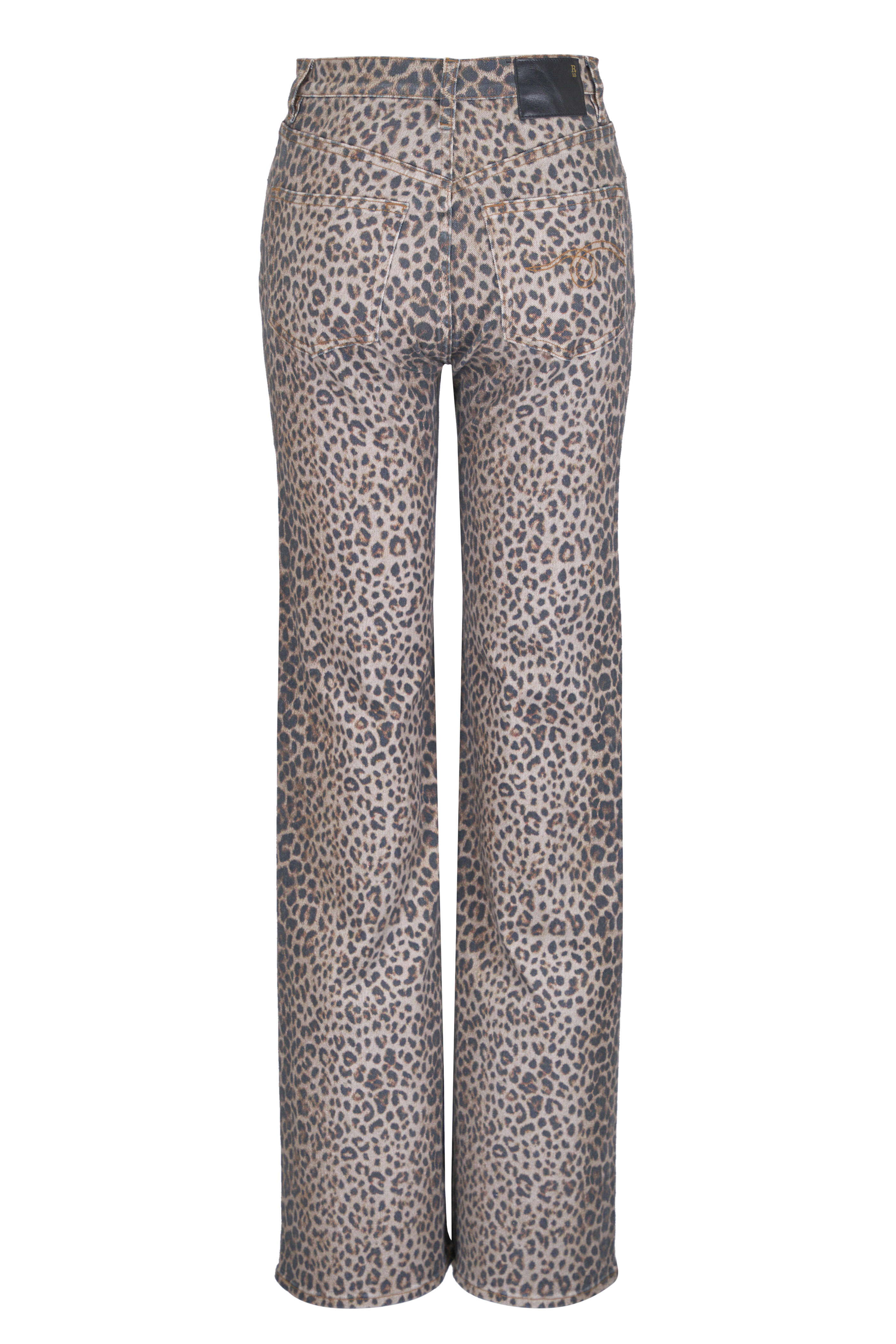 R13 - Jane Brown Animal Print Jean - view 3