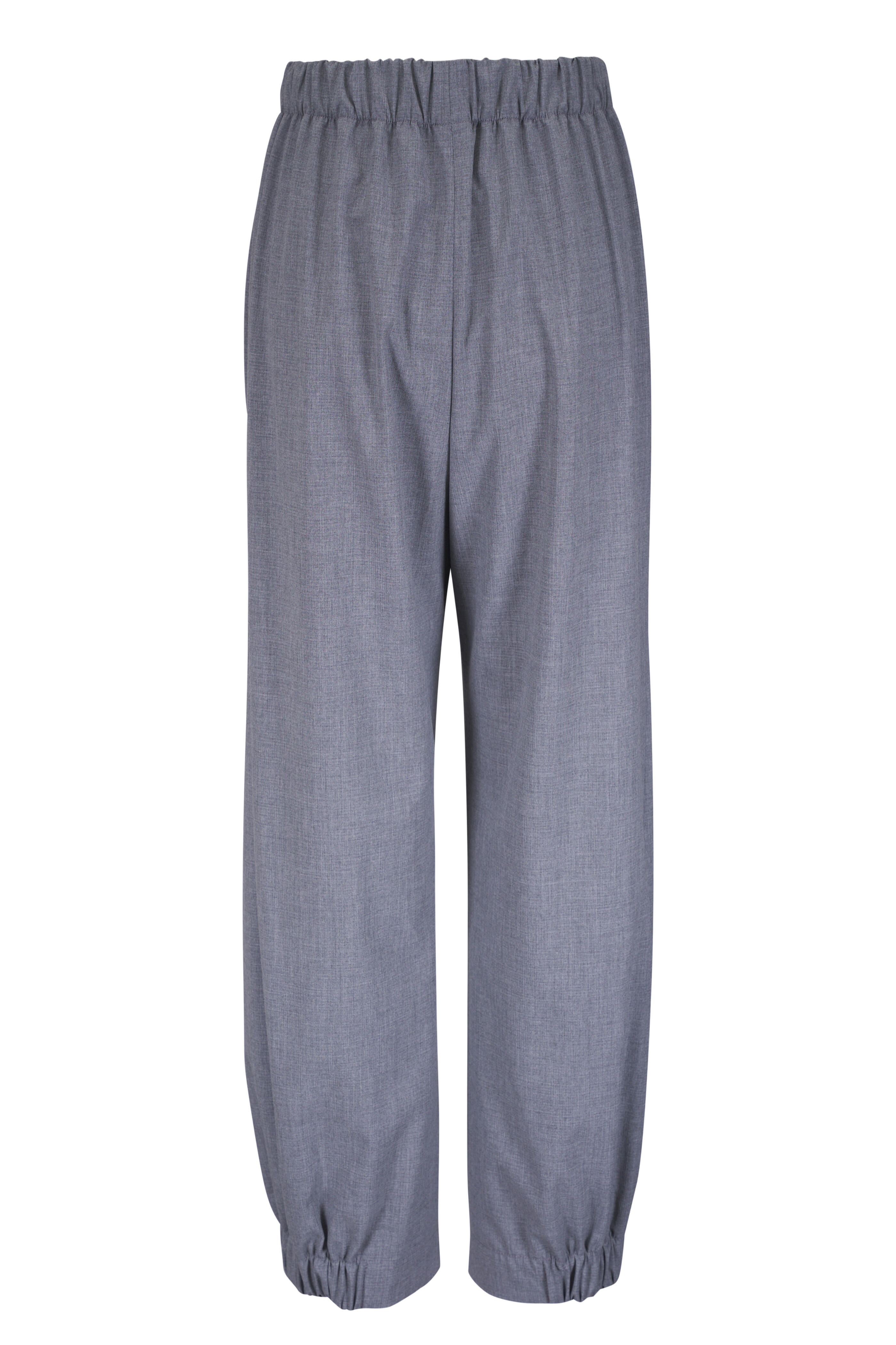 Zero + Maria Cornejo - Abi Matte Ridge Gray Cropped Pant