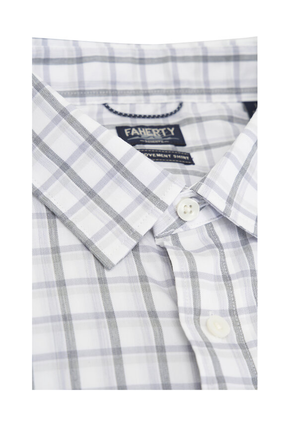 Faherty Brand - Movement™ Gray Plaid Sport Shirt 