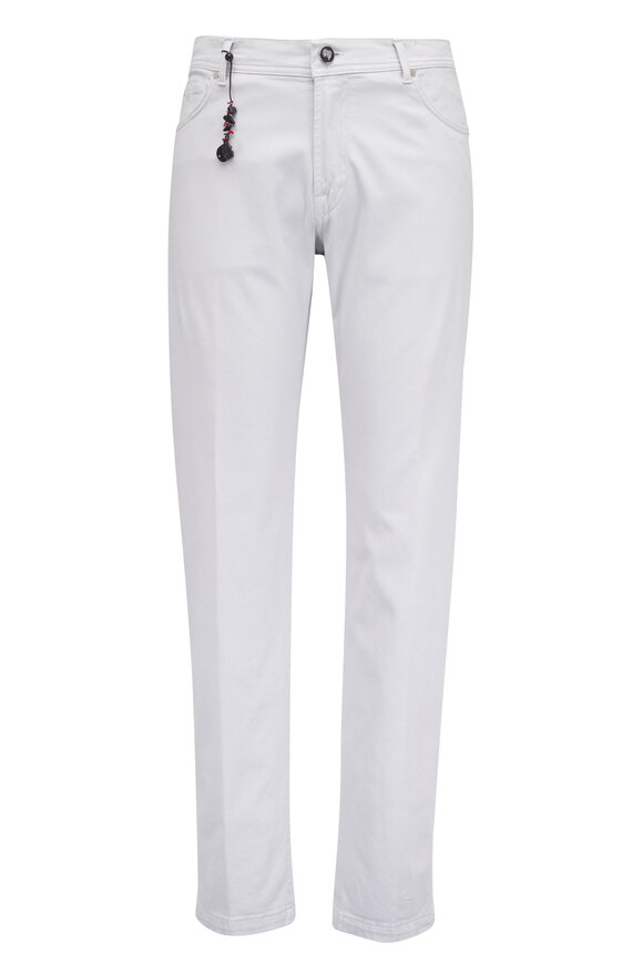 Marco Pescarolo Chalk Cotton & Cashmere Five Pocket Pant