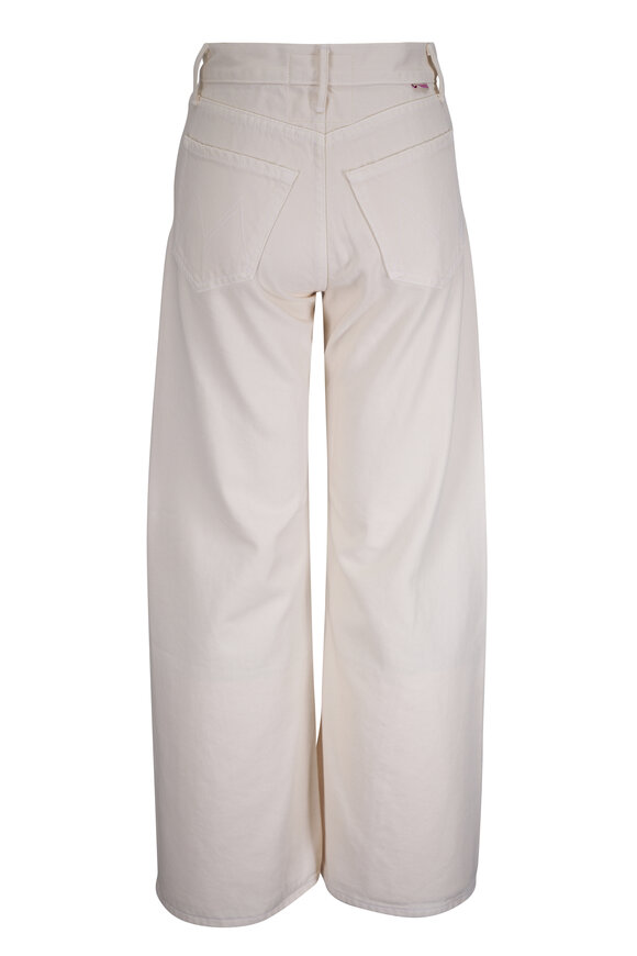 Mother The Lil Lemon Twist Sneak Natural Wide Leg Jean - view 4