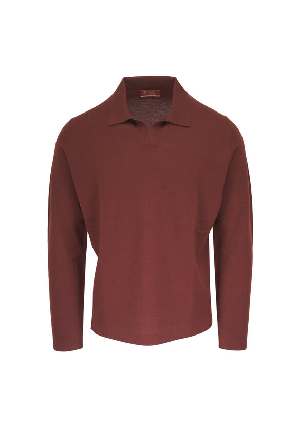 Fly3 Brick Pique Wool Polo - view 1