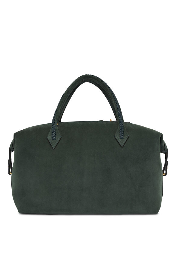 Métier Perriand City Emerald Suede Bag