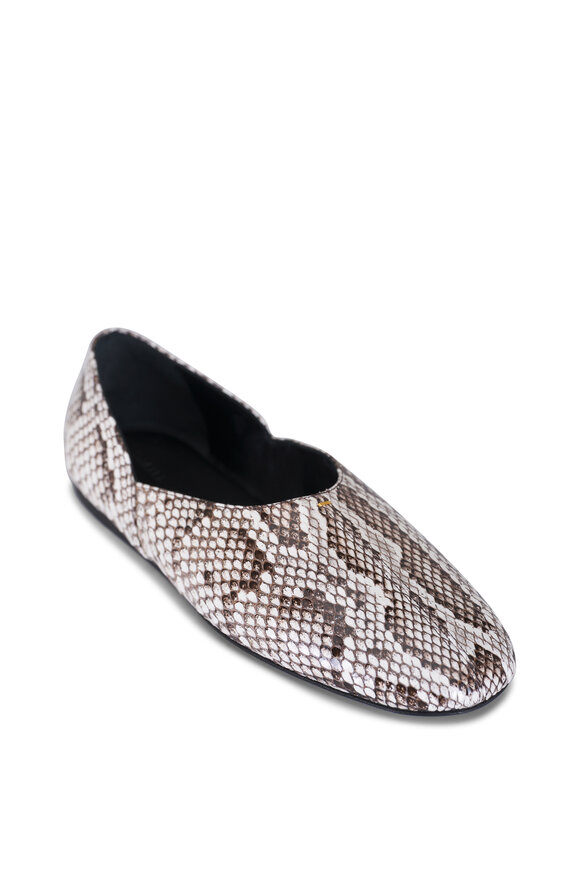 Khaite Jane Exotic Animal Leather Flat