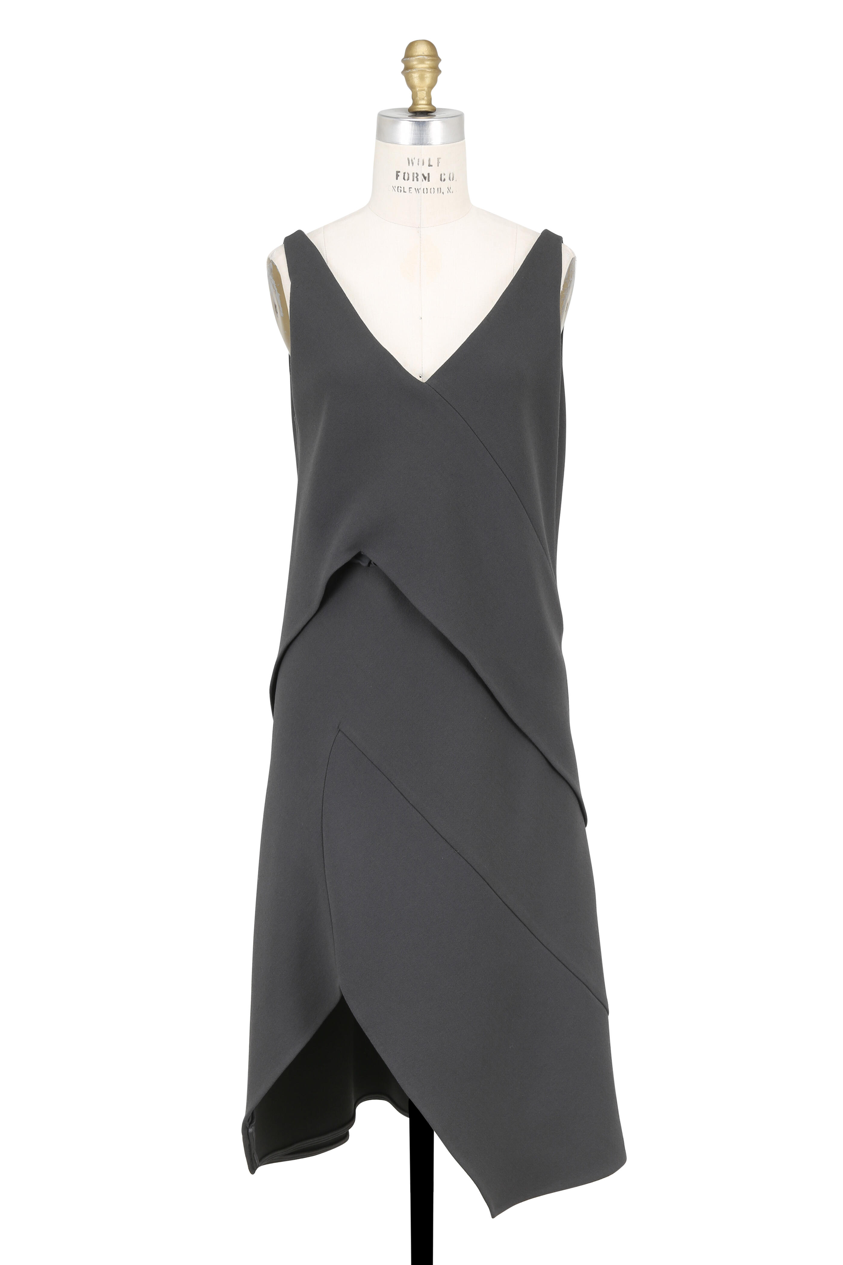 Narciso Rodriguez - Granite Stretch Wool Crêpe Double V Dress