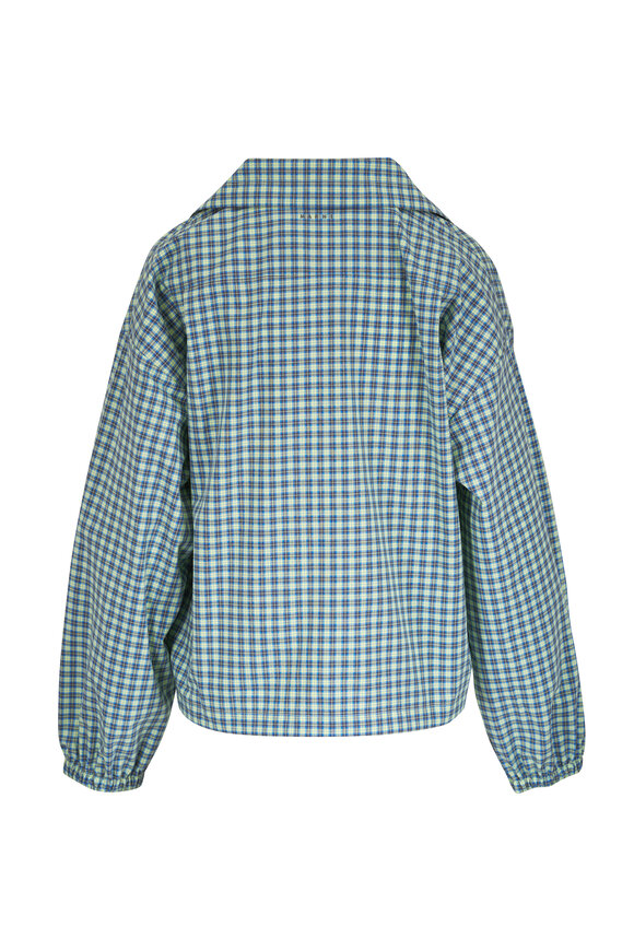Marni Green Check Cotton Poplin Top - view 2