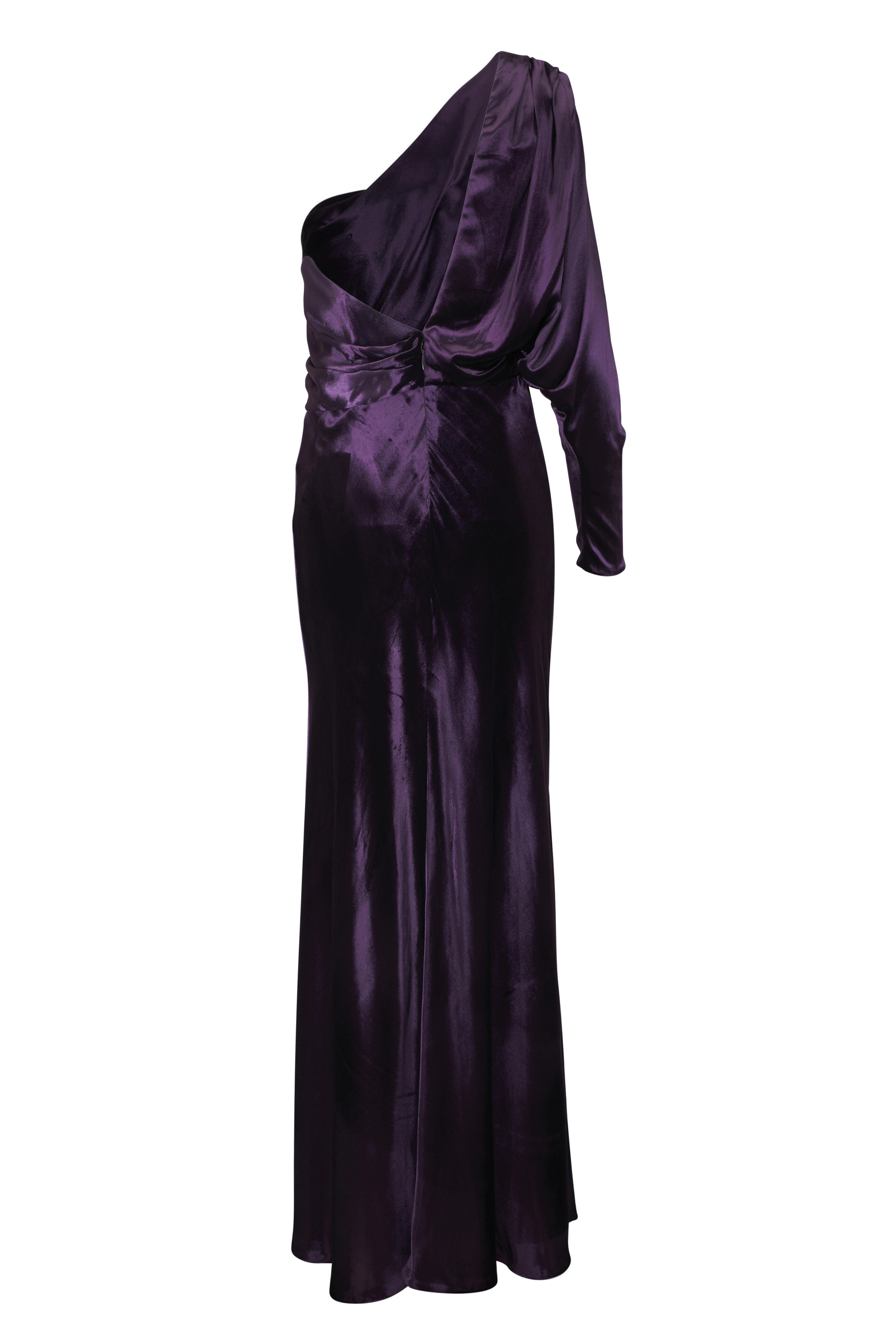 Zimmermann - Illustration Asymmetric Aubergine Gown