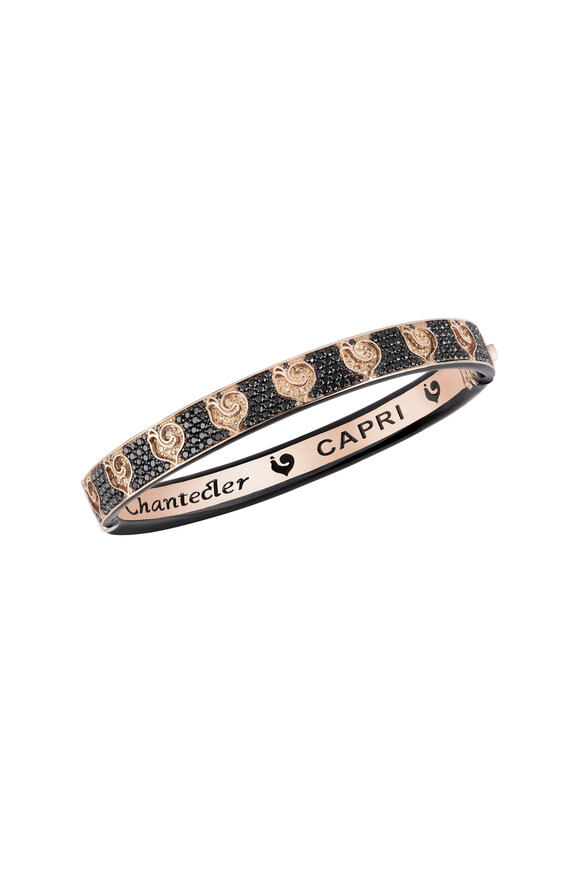 Chantecler Pavé & Black Enamel Bracelet