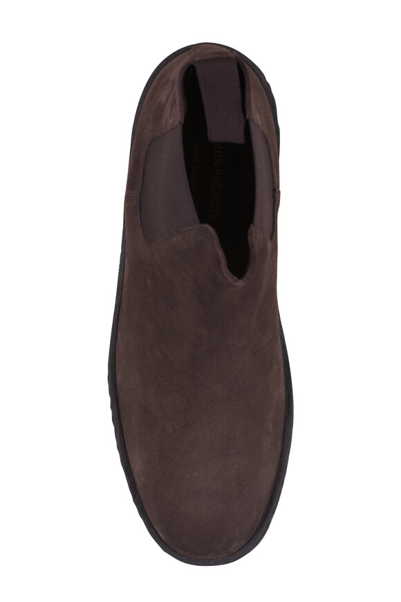 Common Projects Dark Brown Suede Chelsea Boot - view 3