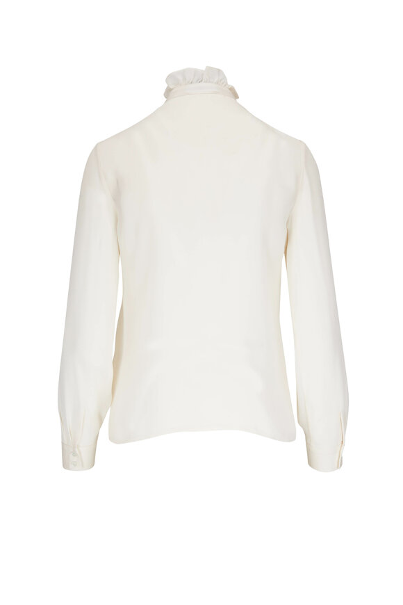 Nili Lotan - Lily Ivory Silk Blouse