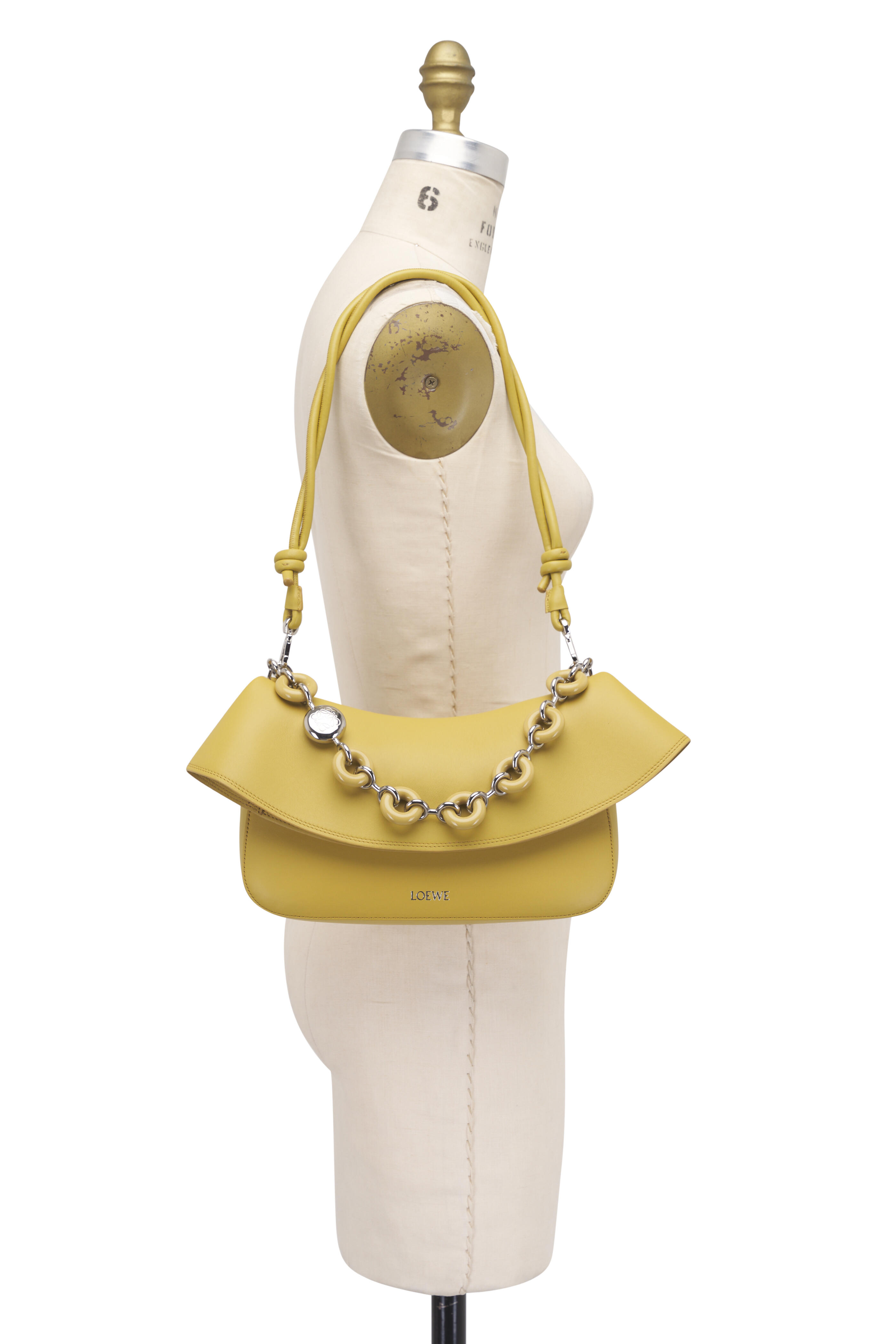 LOEWE ロエベ Ola Hoboミディアムバッグ Women's Ola Hobo medium bag in raffia and calfskin | LOEWE | 24S