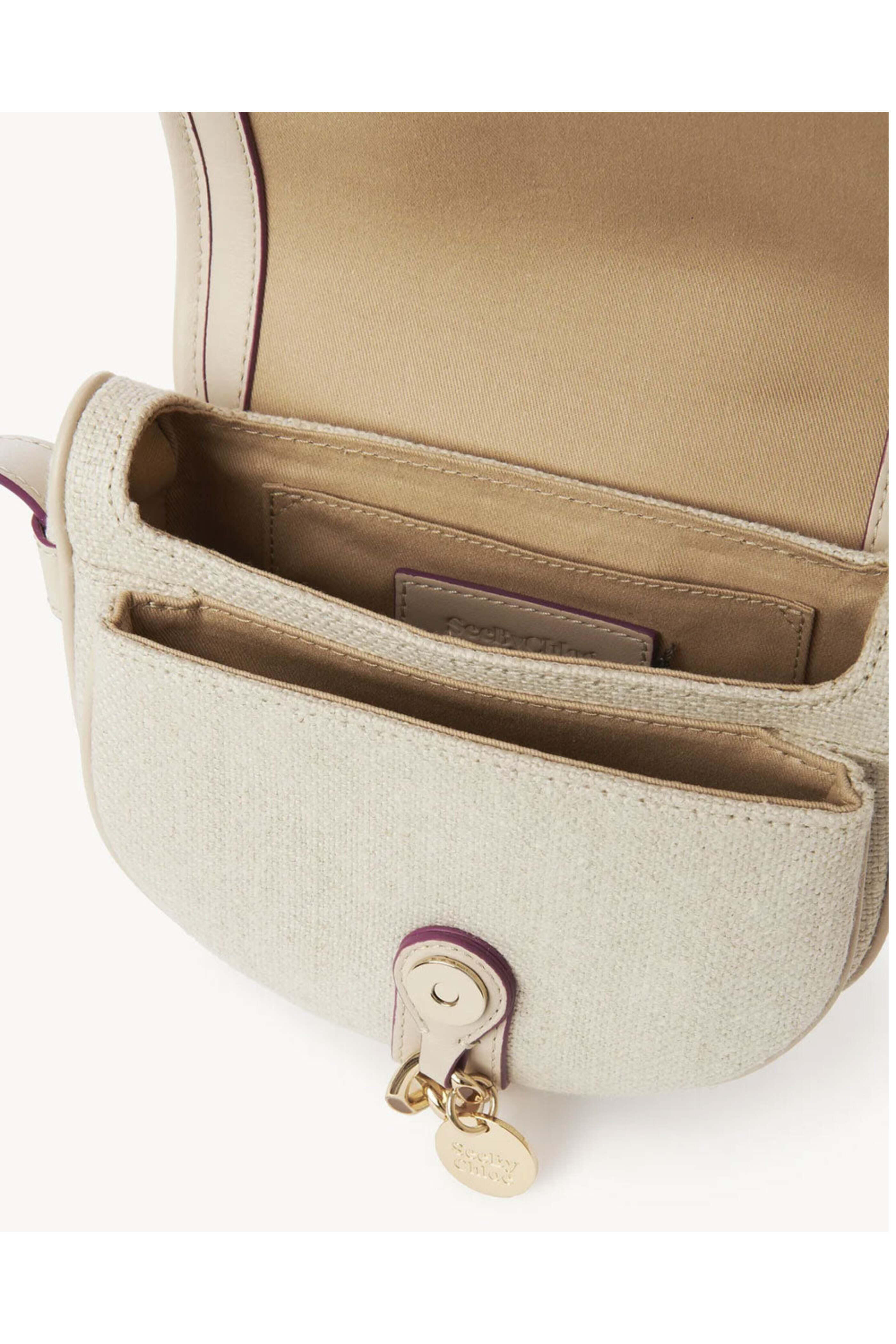 See by Chloé - Mara Small Saddle Bag in Cement Beige