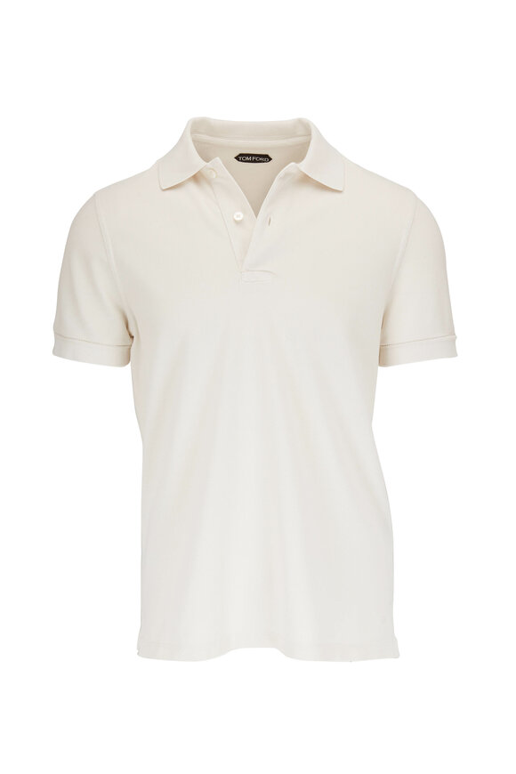 Tom Ford - Dark Blue Tennis Piqué Polo | Mitchell Stores