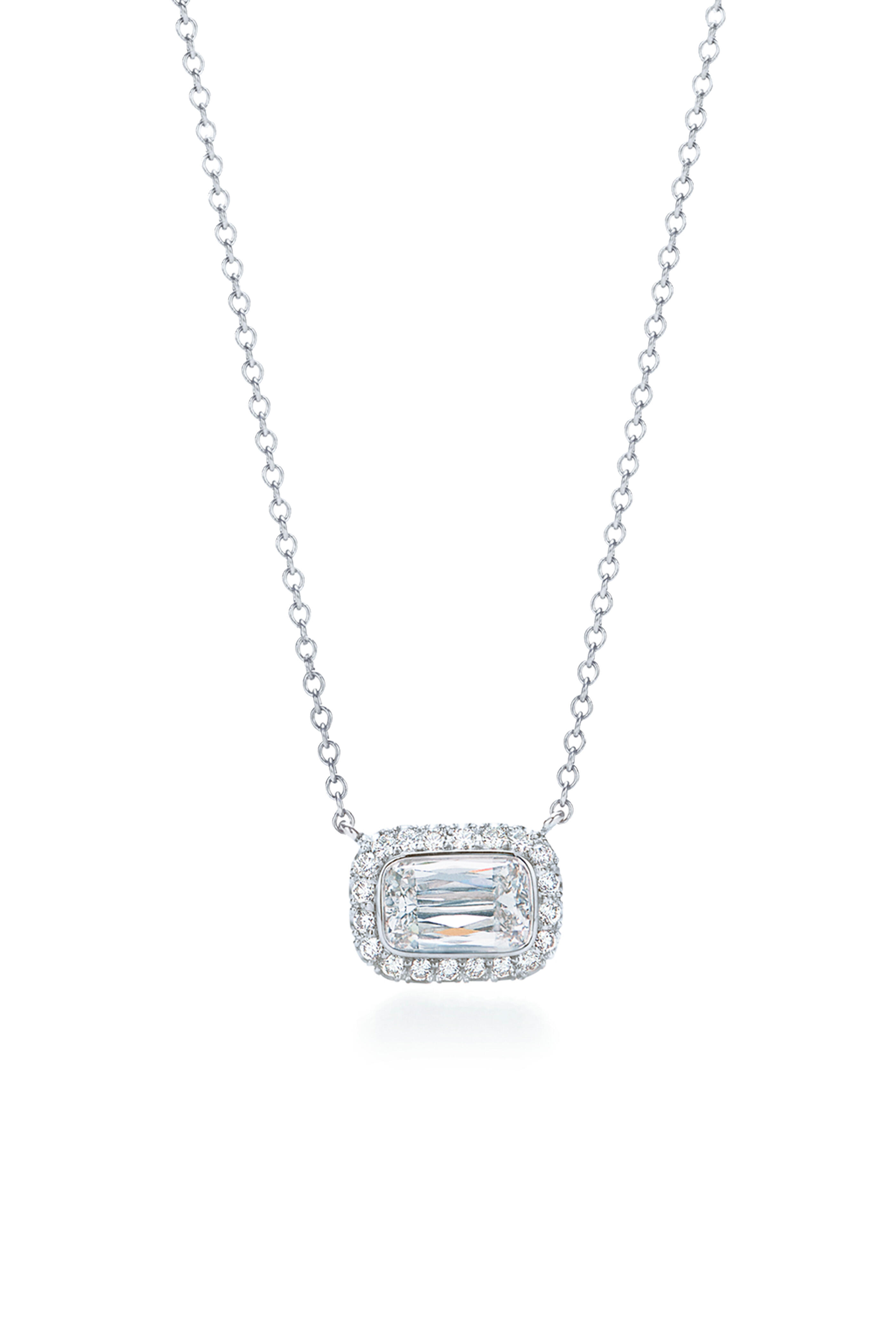 Kwiat - Platinum & Gold Ashoka Diamond Pendant Necklace