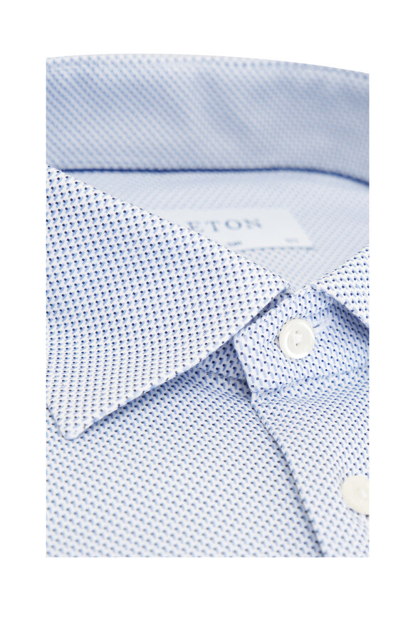 Eton - Bluer Geometric Print Cotton Dress Shirt