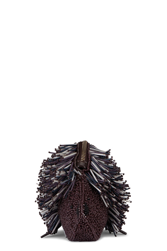 Staud Porcupine Black Beaded Clutch - view 3