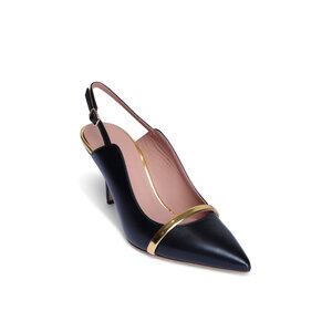 美品Malone Souliers Penelopeパンプス　サイズ36 Bexley 70 Black Satin Heeled Sandals | Malone Souliers