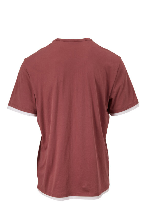 Vince - Sumac Double Layer Short Sleeve T-Shirt