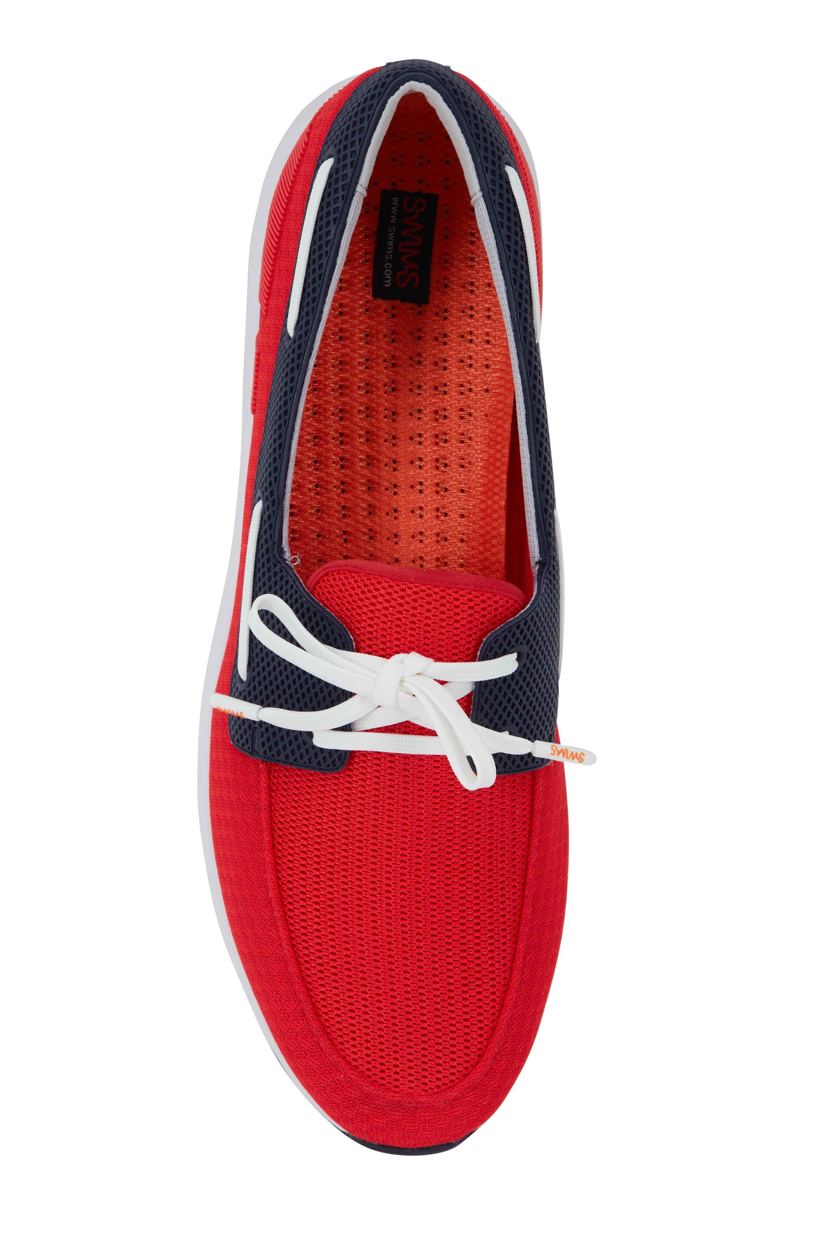Swims - Breeze Red Alert & Navy Mesh Boat Shoe
