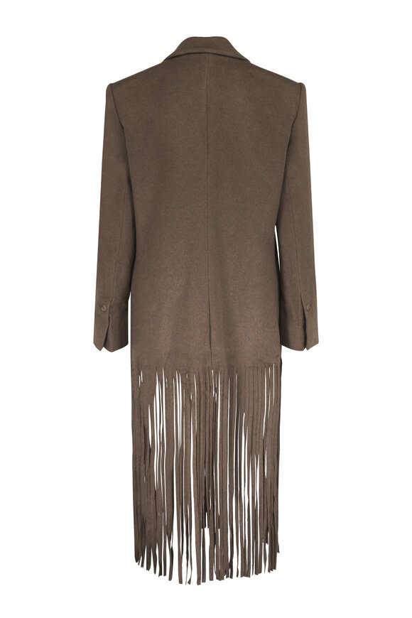TWP Mattie Brown Cashmere Fringe Jacket - view 2