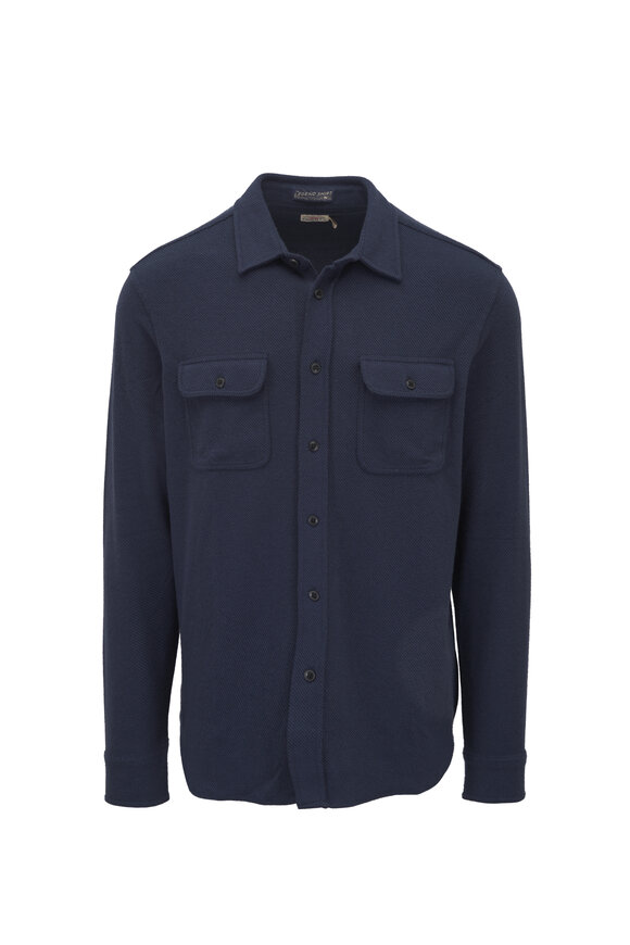Faherty Brand Legend™ Brighton Navy Sweater Shirt - view 1
