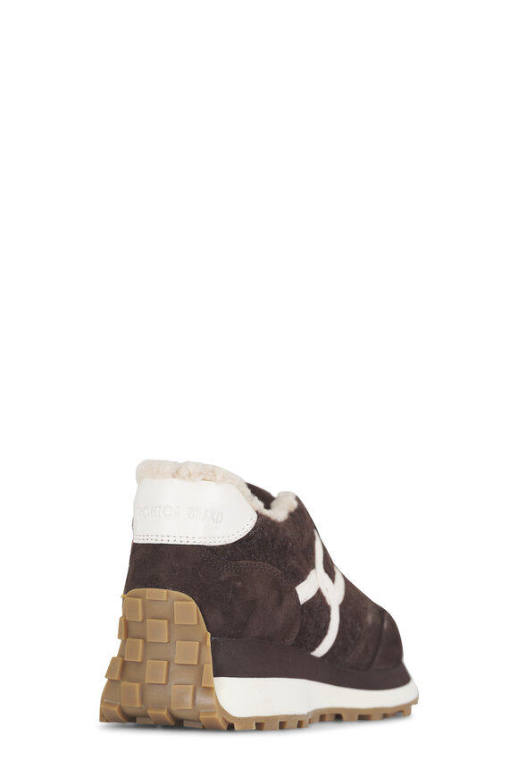 Veronica Beard Valentina Espresso Shearling Sneaker - view 3