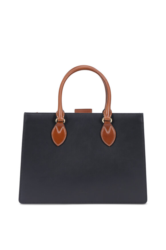 Gucci - Black & Tan Leather Small Tote 